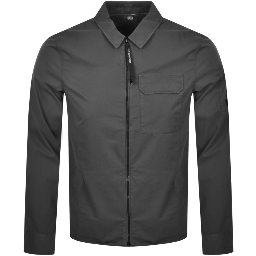 cp company over shirt grey